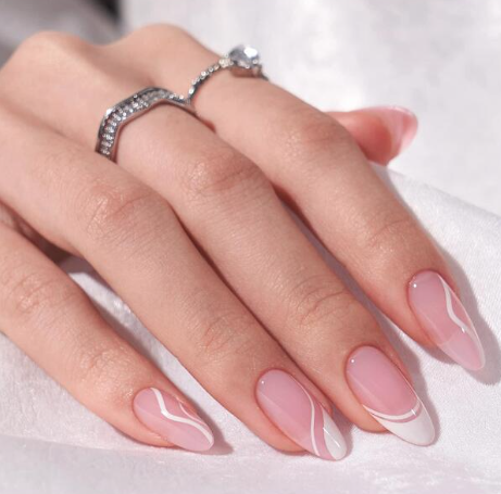 4. Pink French Tip Design