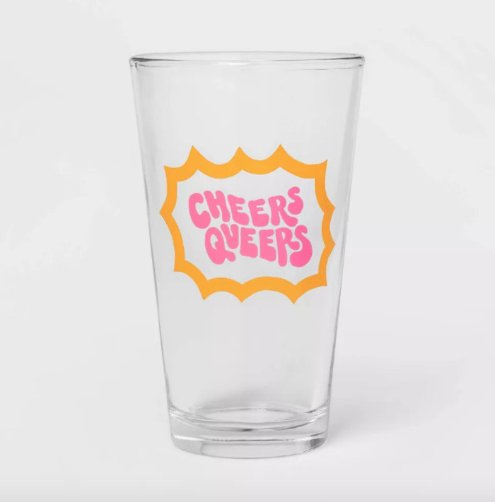Cheers queers pint glass