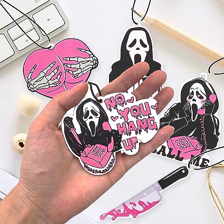 Pink Ghostface air fresheners